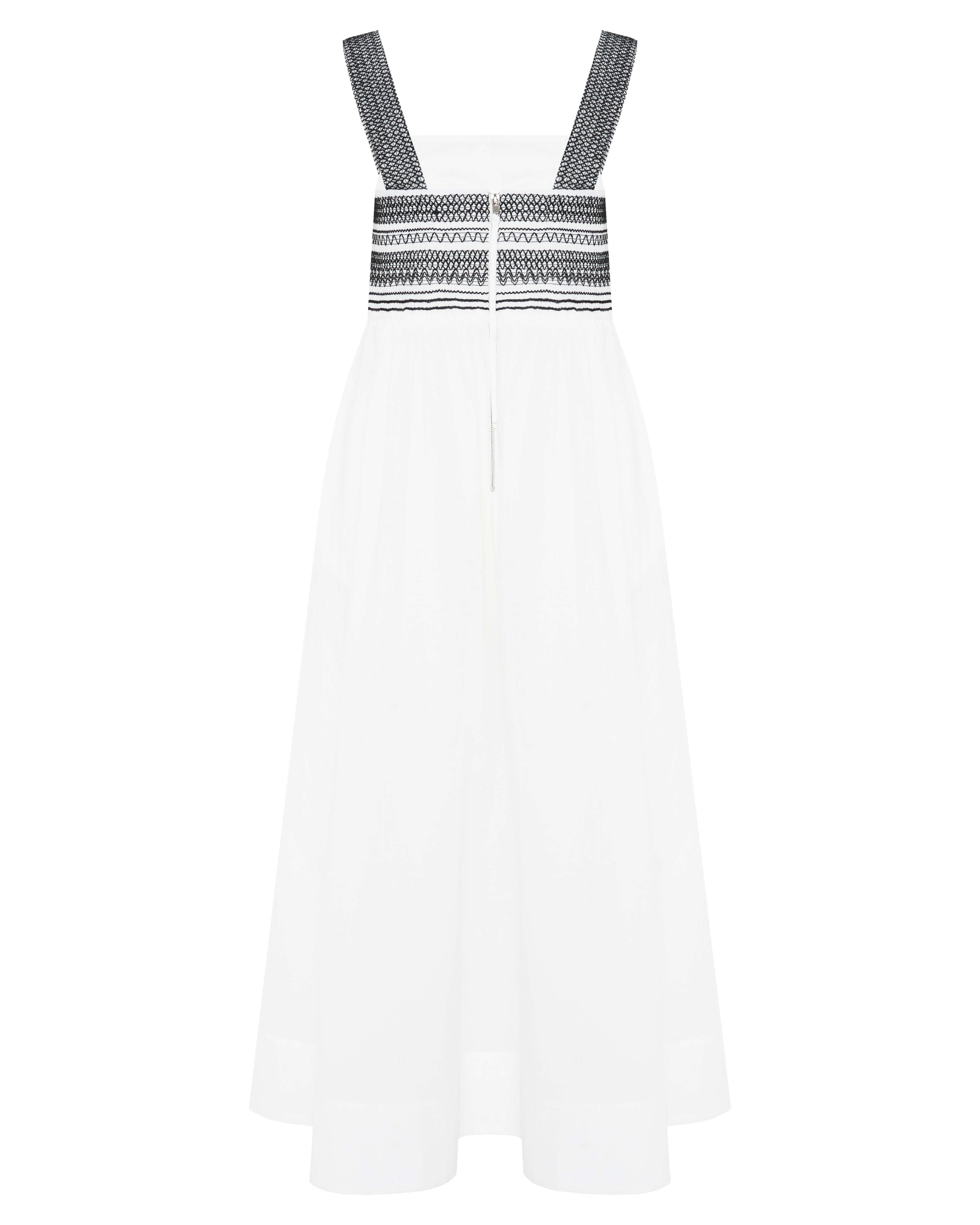 ABITO PRENDISOLE CON RICAMO A BLUSA