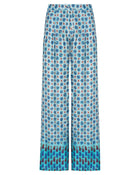 PRINTED TROUSERS IN VISCOSE SATIN