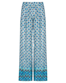 PRINTED TROUSERS IN VISCOSE SATIN