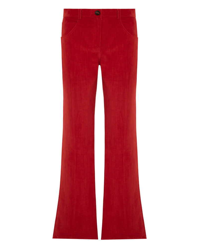 five-pocket-trousers in velvet