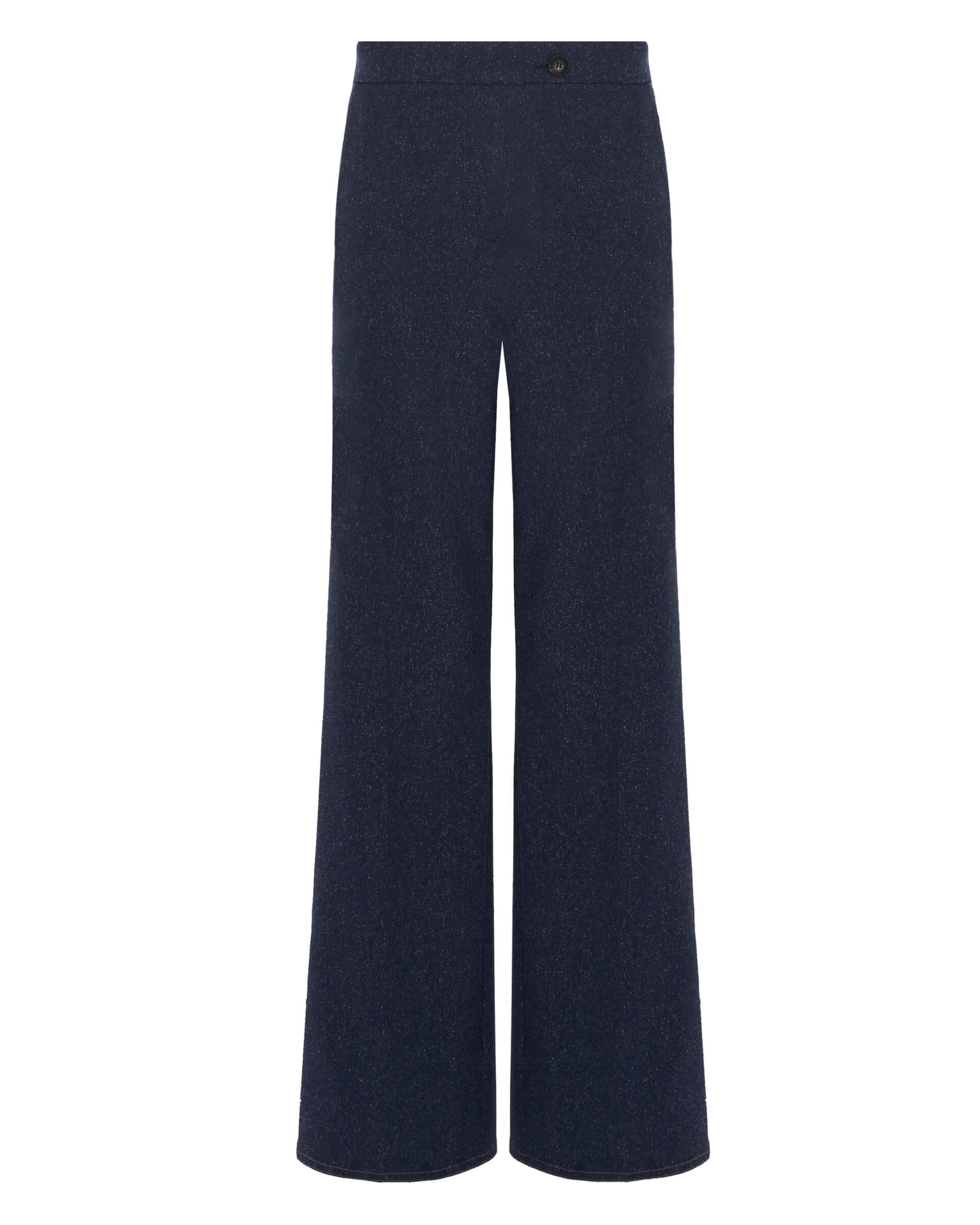 blue trousers in wool and silk blend