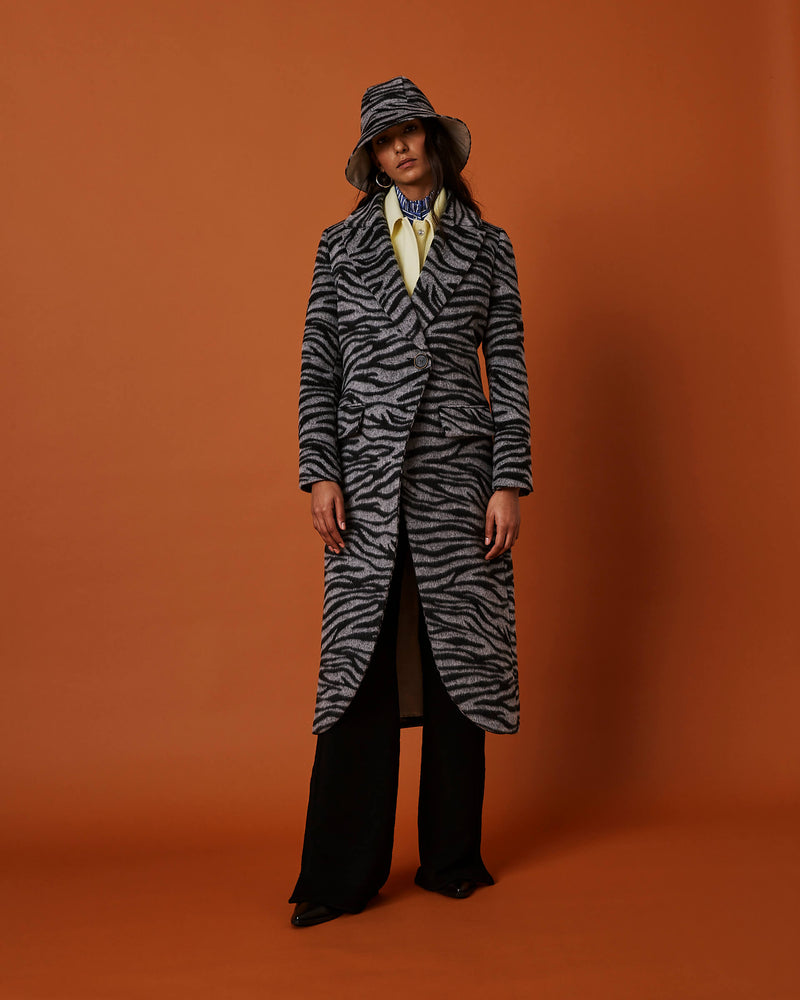 sfizio zebra long coat+23FA2490ZEBRA_90