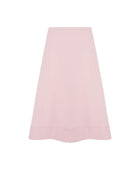 pink flared skirt