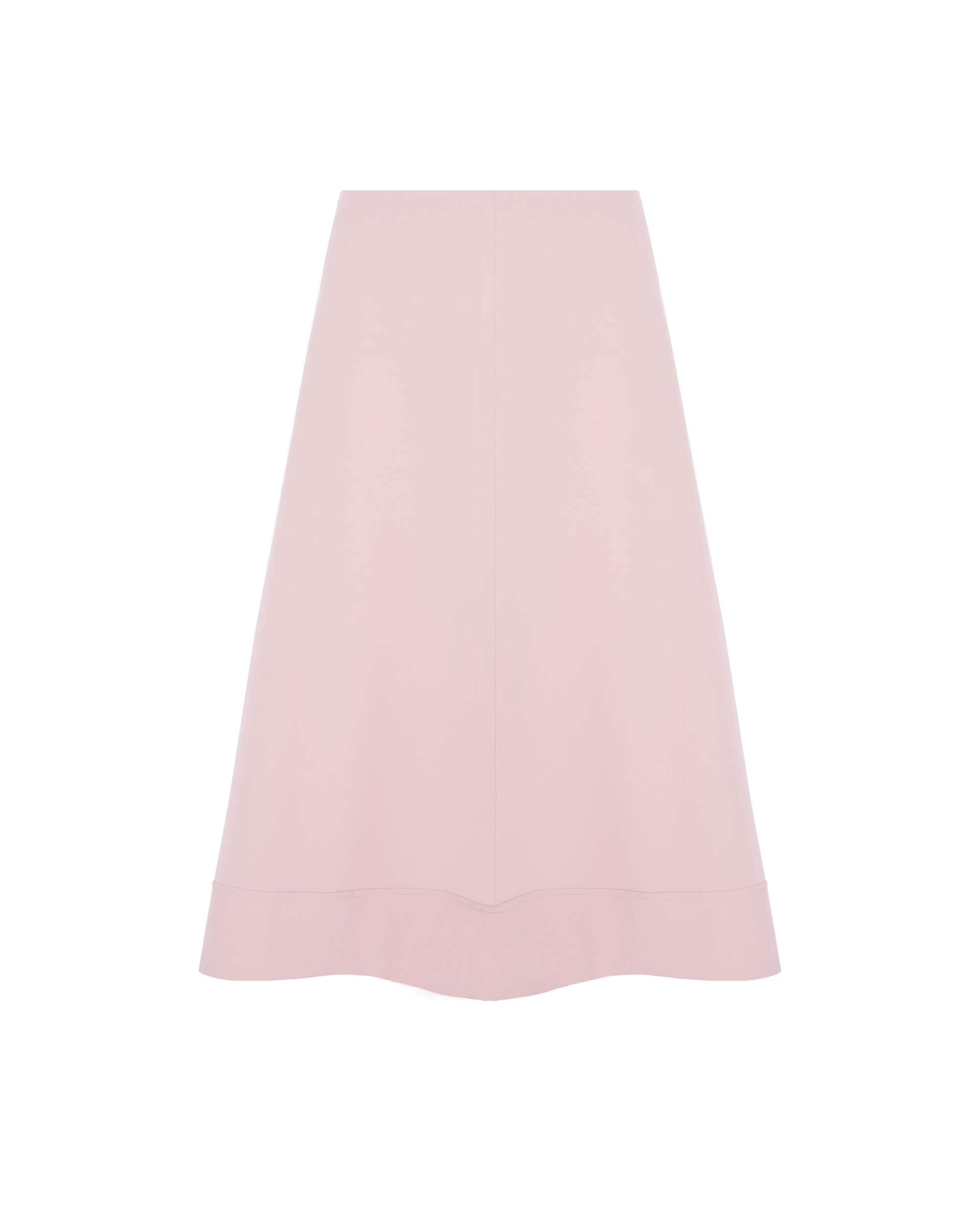 pink flared skirt