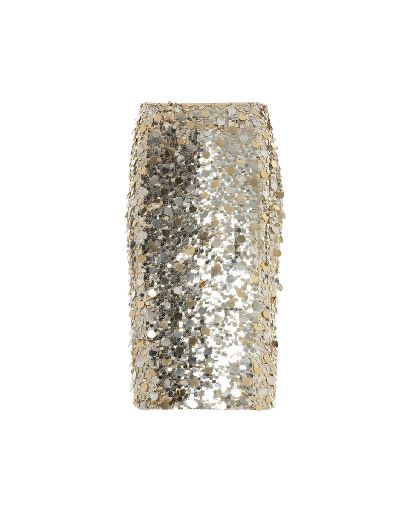 pencil skirt with sequins