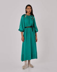 sfizio acquarama long dress+23FA6104SATIN_728