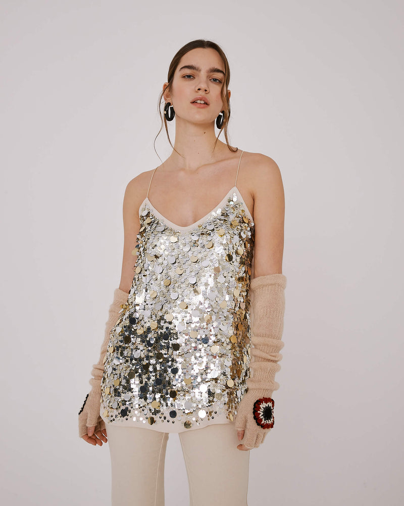 sequin top