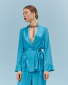 sfizio envers satin pajama jacket+23FE4003SATIN_700