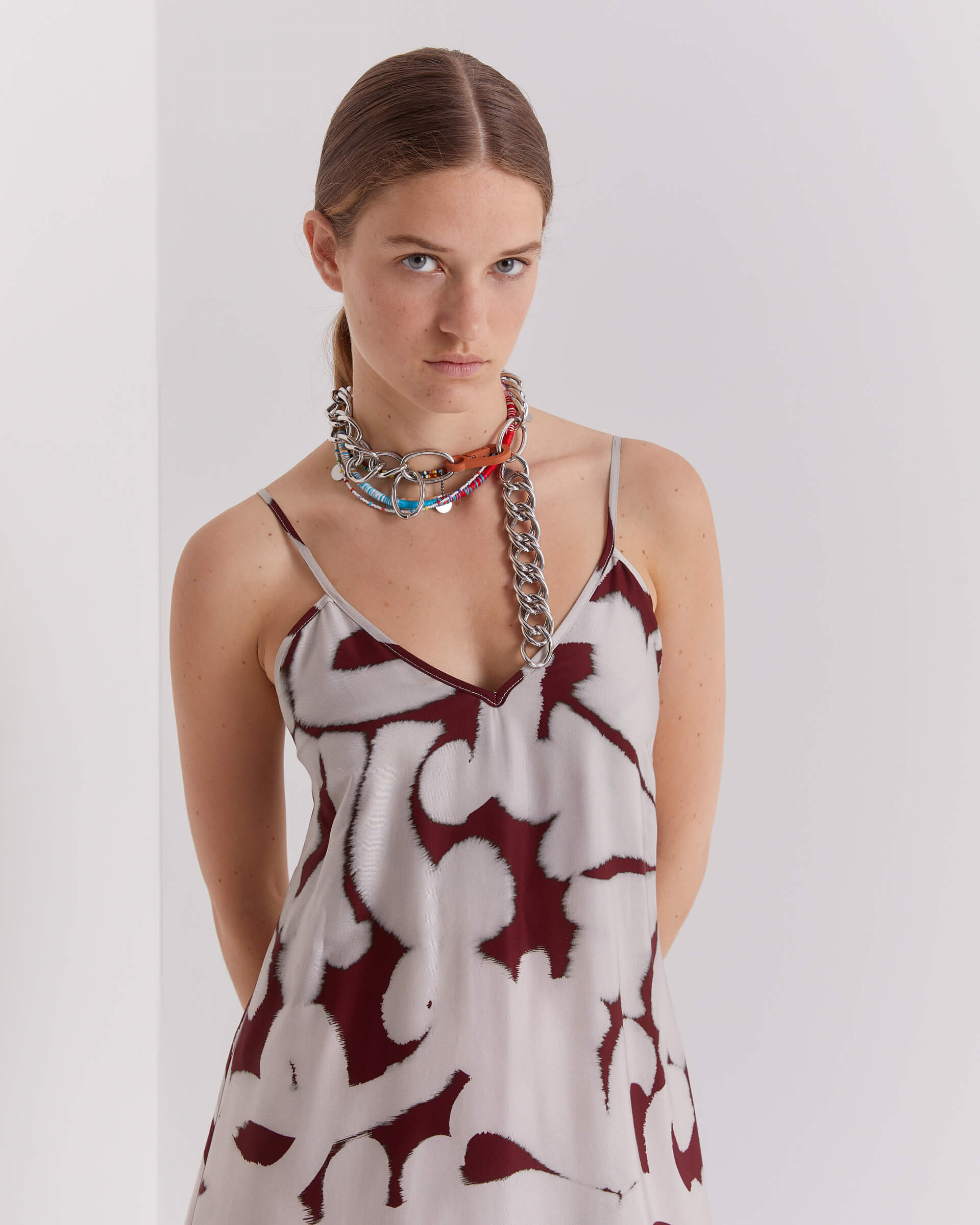 sfizio resort print slip dress+23FE6864RESORT_390