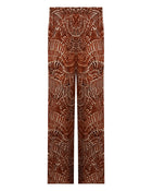 printed palazzo trousers of satin+24FE1944SHINY_670