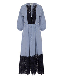 striped dress with broderie anglaise+24FE6198STICK_590