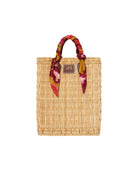 rectangular straw bag with scarf+24FE9492RAFIA_220