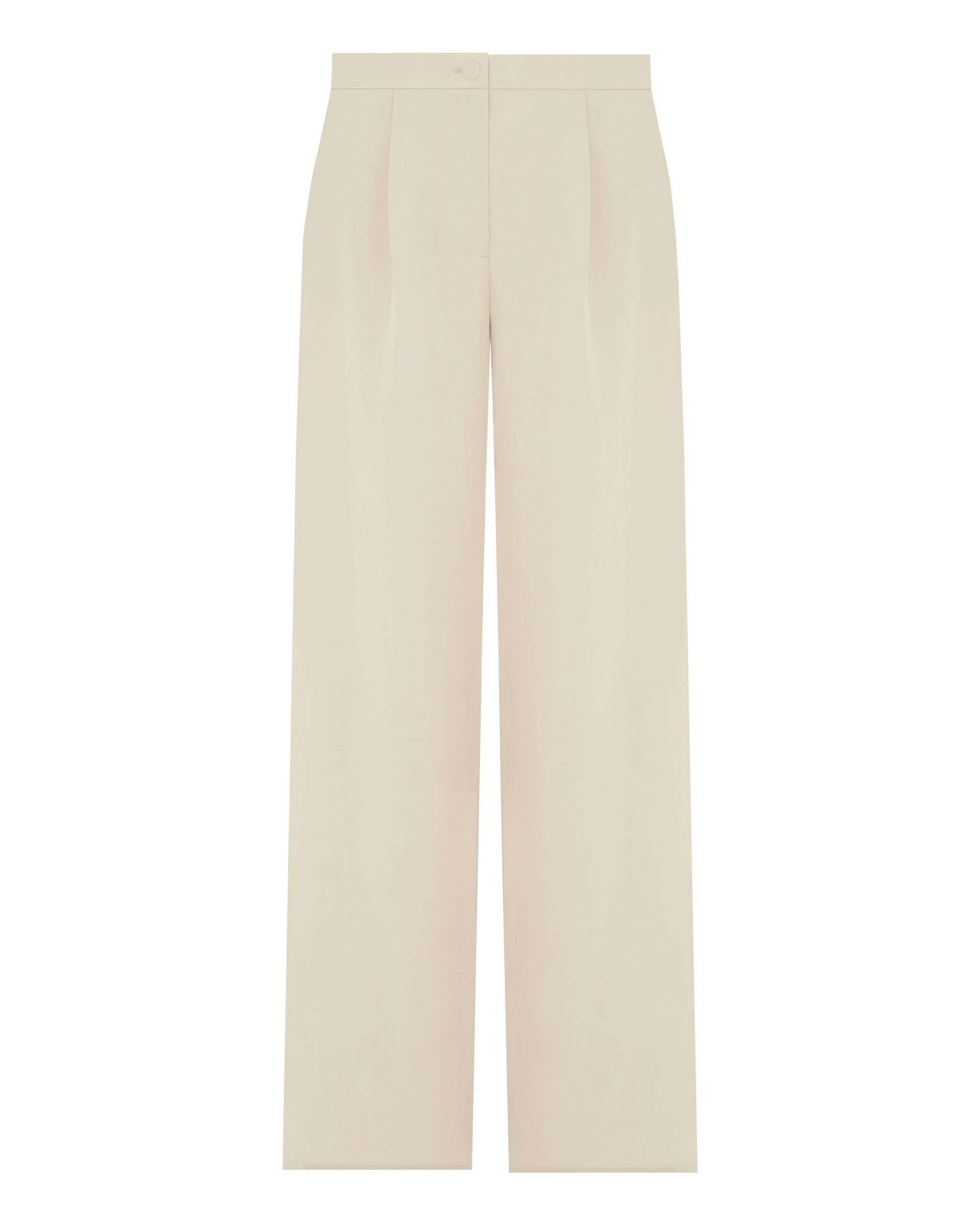 LYOCELL AND LINEN PALAZZO PANTS