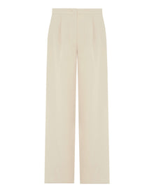 LYOCELL AND LINEN PALAZZO PANTS