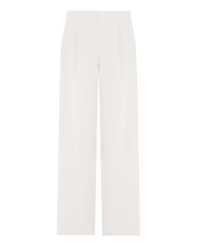 LYOCELL AND LINEN PALAZZO PANTS