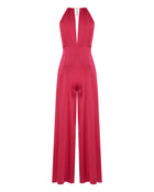 ENVERS SATIN JUMPSUIT WITH NECKLACE