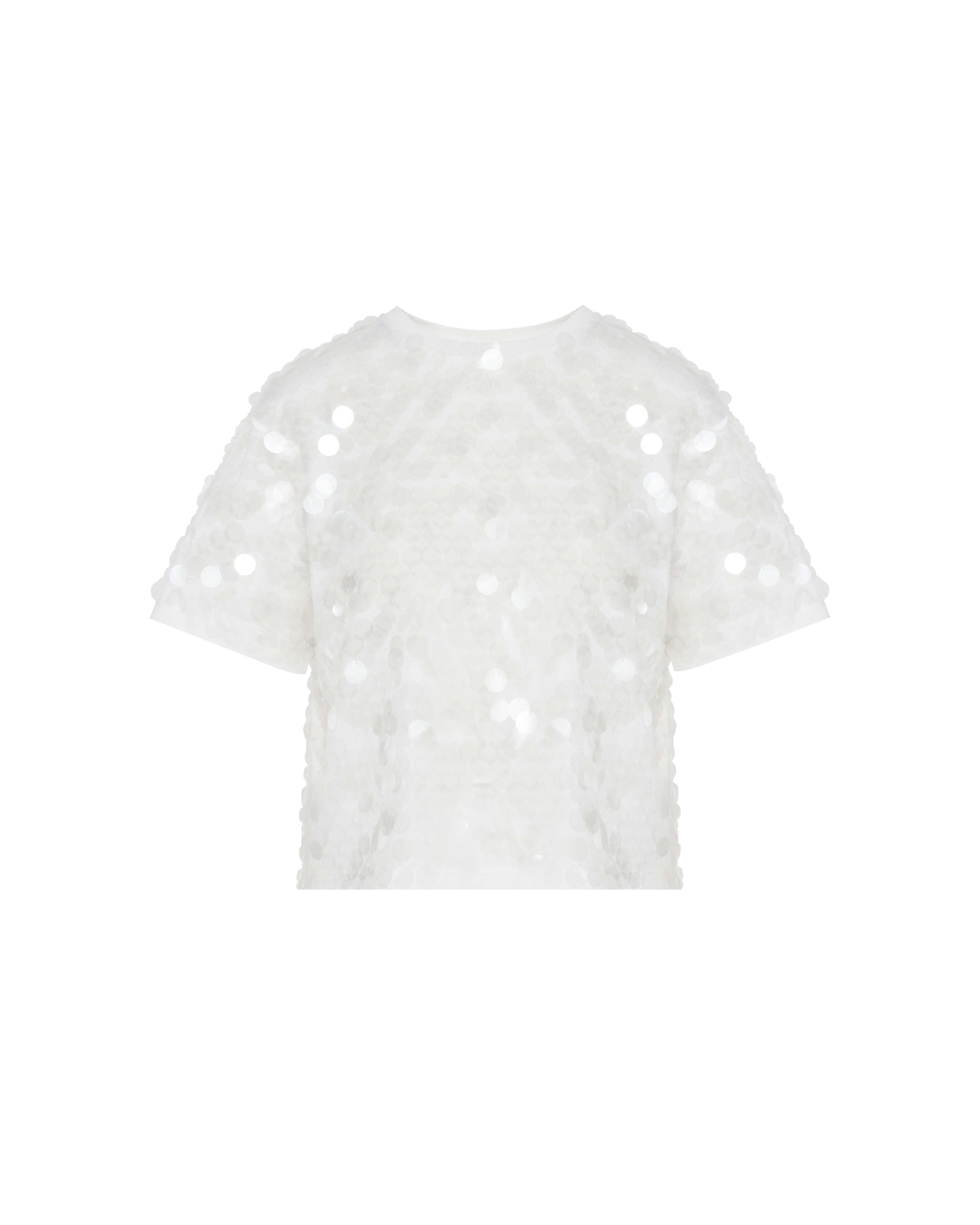 T-SHIRT WITH SEQUIN EMBROIDERY