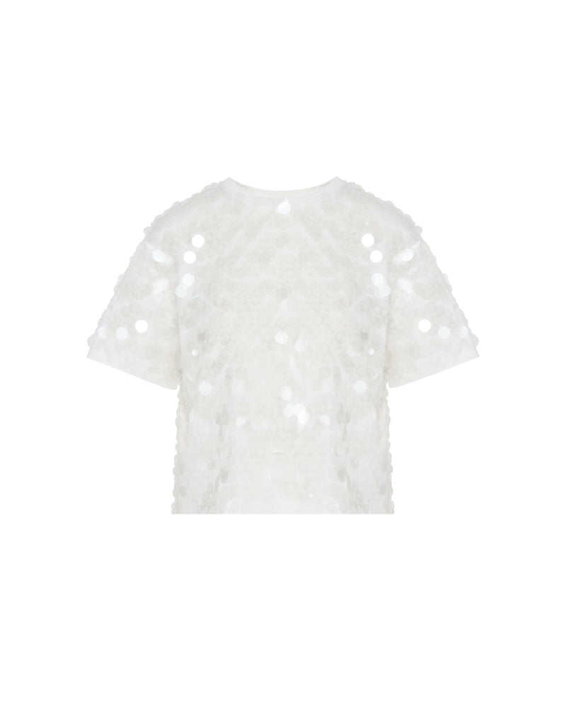 T-SHIRT WITH SEQUIN EMBROIDERY