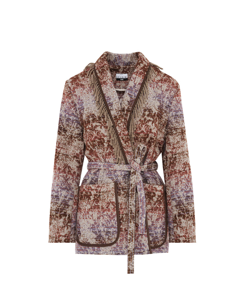 JACQUARD FABRIC JACKET