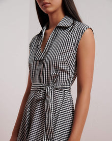 GINGHAM POLO DRESS