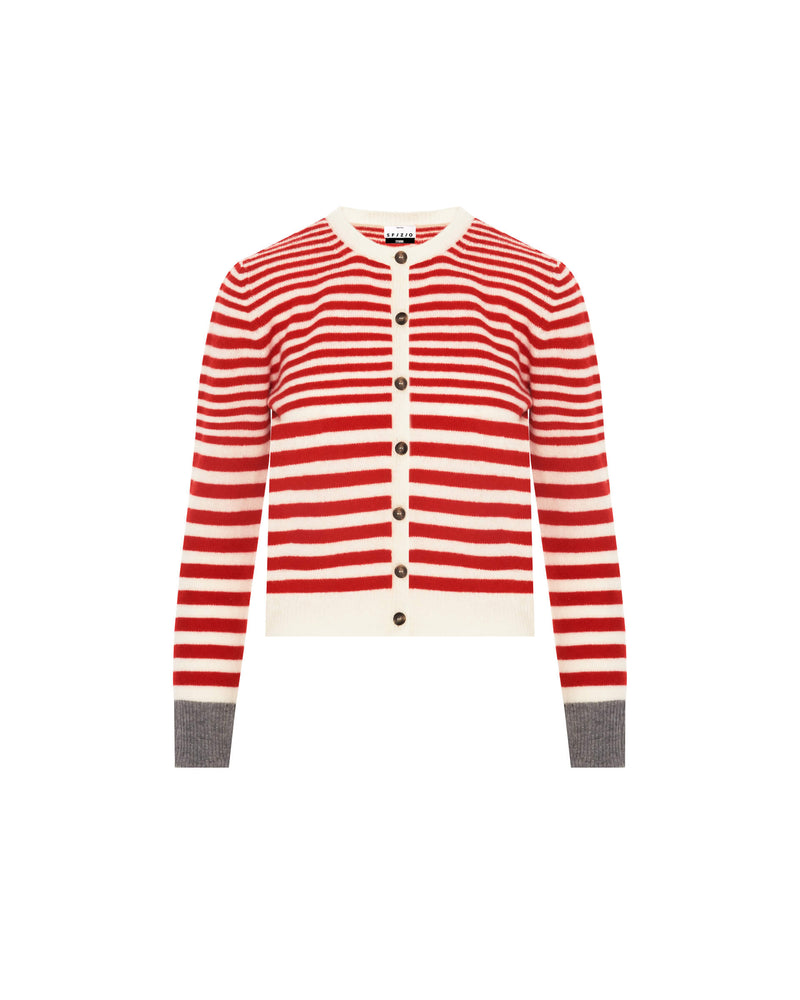 CARDIGAN WITH DEGRADE' STRIPES