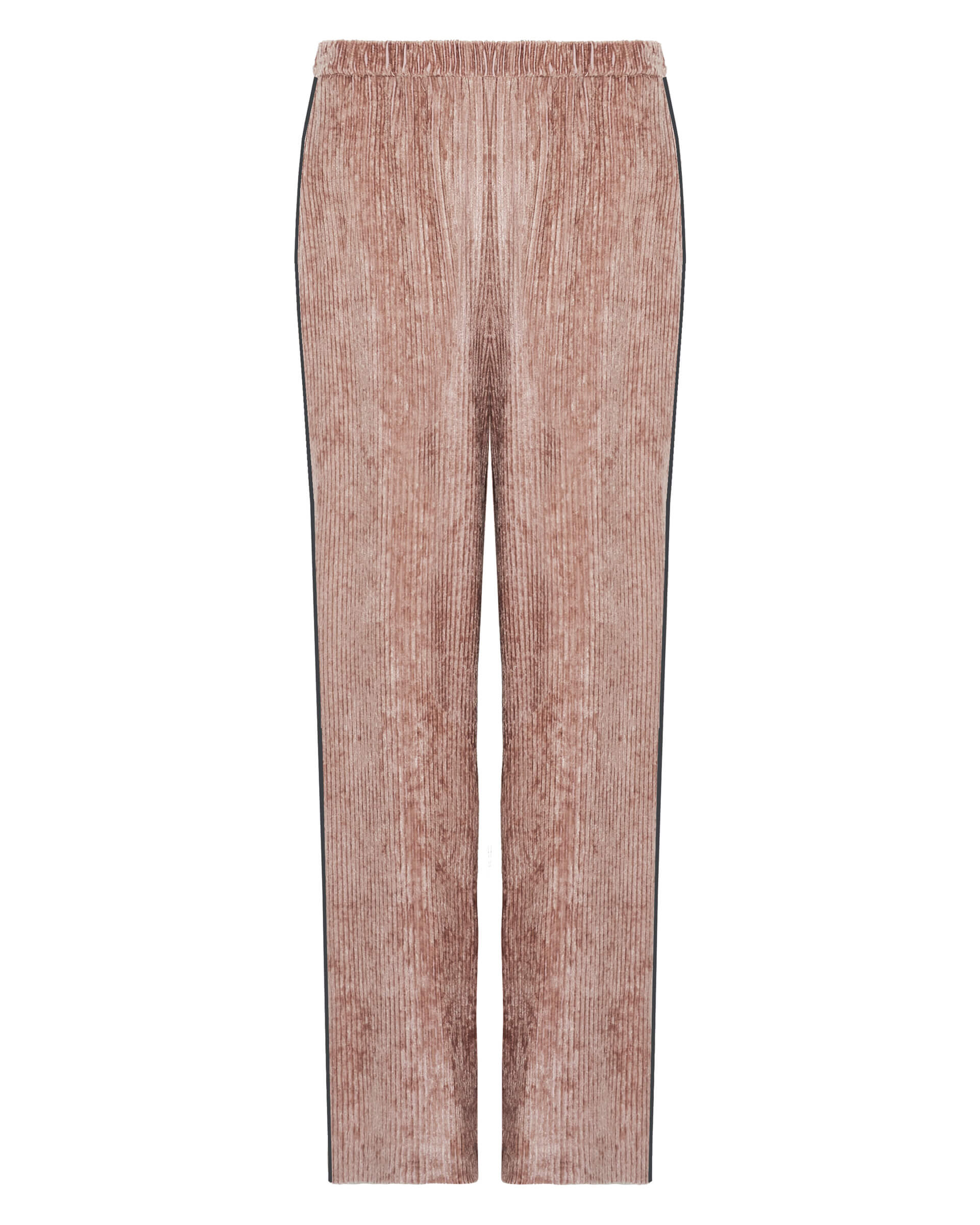 pantaloni in velluto rosa